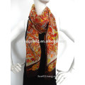 europe style custom 100% silk lady cheap chiffon scarves